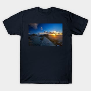 St Michael's Mount And Causeway Sunset T-Shirt